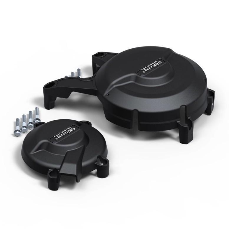 Husqvarna Black/White Arrow 701 Engine Anti-Fall Side Protection Cover (2018-2020 Models)