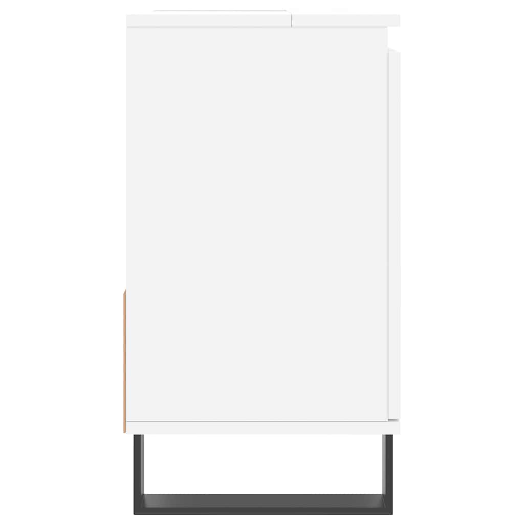 Vidaxl Bathroom Cabinet, White, 65X33X60 Cm, Wood-Based Material
