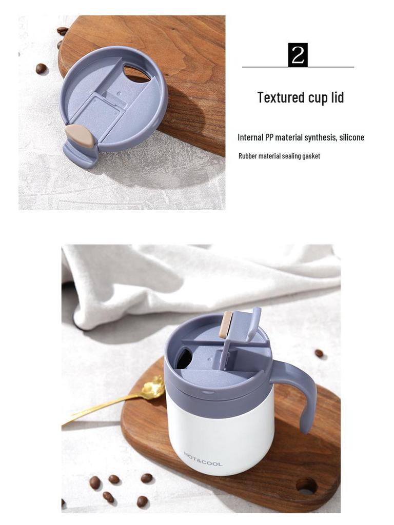 Stainless Steel Insulated Coffee Mug with Handle for Men and Women