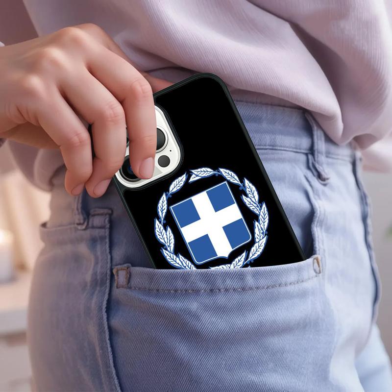 

Greek Greece Flag Phone Case For iPhone 17 Air 15 16e 14 13 Pro Max Coque 12 11 Pro Max PLUS cover iPhone 16pro