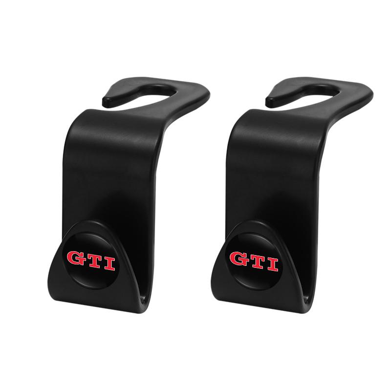 2026 Hot For Volkswagen VW Car Emblem Seat Back Storage Hook Organizer Holder For VW GTI Polo Golf Passat Tiguan Arteon Touareg