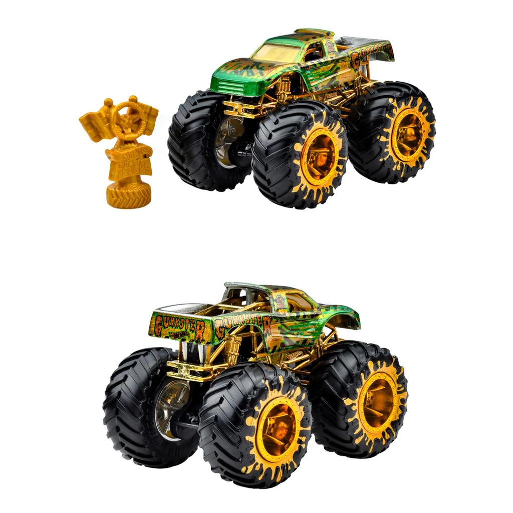 Hot Wheels Monster Truck Trophy Champion Assorted Vehicle Ages Toys, 6-Car Box, 3+, Multi-Purpose, JDV96-986D