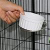 Detachable Bird Feeding Dish Cup,Bird Cage Water Bowl,Parrot Food Bowl with Clamps Holders Birdcages Coops Water Feeders