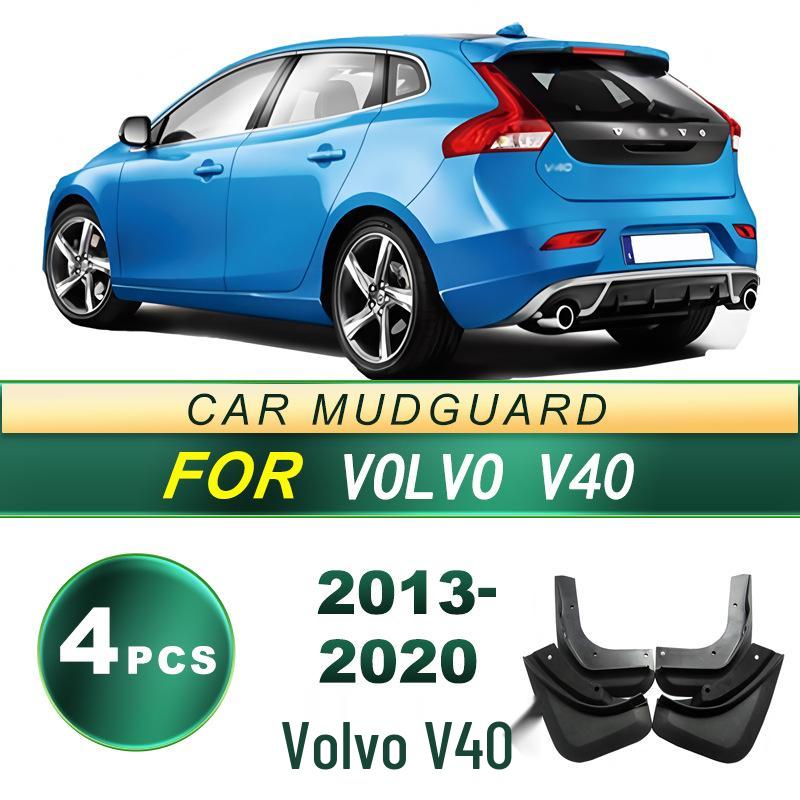 Volvo V40 Soft Rubber Mud Flaps (2013-2020) - Leather Accessories, No Drilling Needed