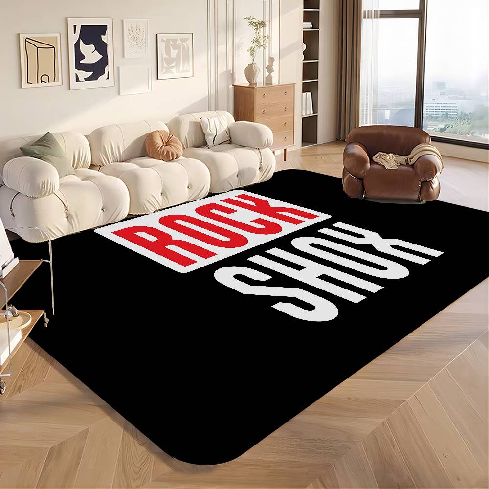 R-Rock-Shox Mountain Bike Floor Mat Cheaper Anti-slip Modern Living Room Balcony Printed Bedside Mats