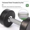 Non-Slip Rubber-Coated Cast Iron Dumbbell for Gym & Home Training