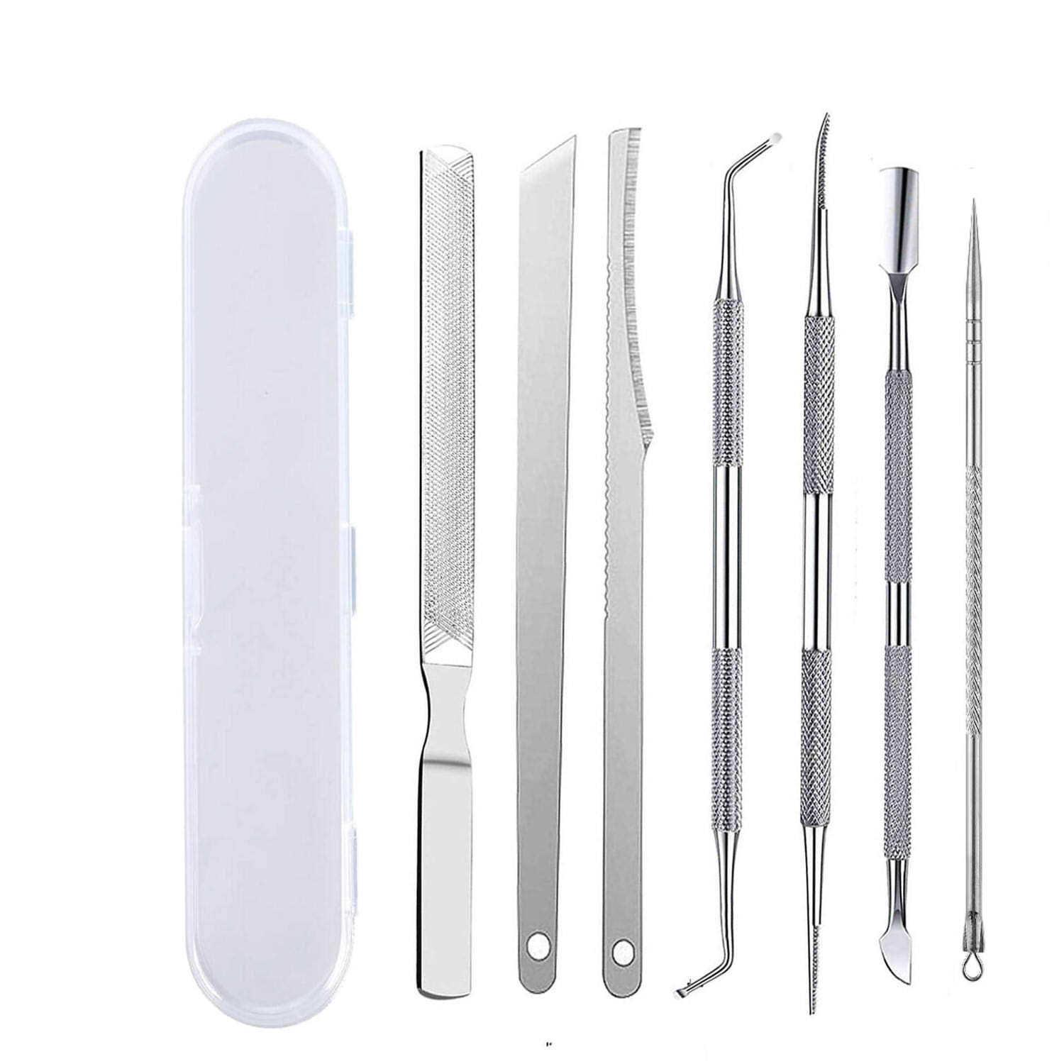 

Набор для маникюра и педикюра из нержавеющей стали: В комплект входят средство для удаления мозолей, кусачки для ногтей и игла для удаления прыщей.