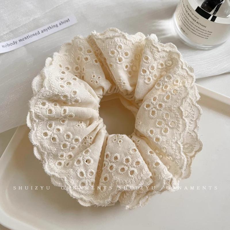 Luxury Sleep Pillow & Extra-Large Satin Hair Ring - Gentle On Hair, Perfect for Buns, Elastic Band Style