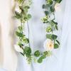 200cm Artificial Eucalyptus Lemon Garland Faux Floral Hanging Vine Rustic Greenery Wreath for Home Wedding Party Decor