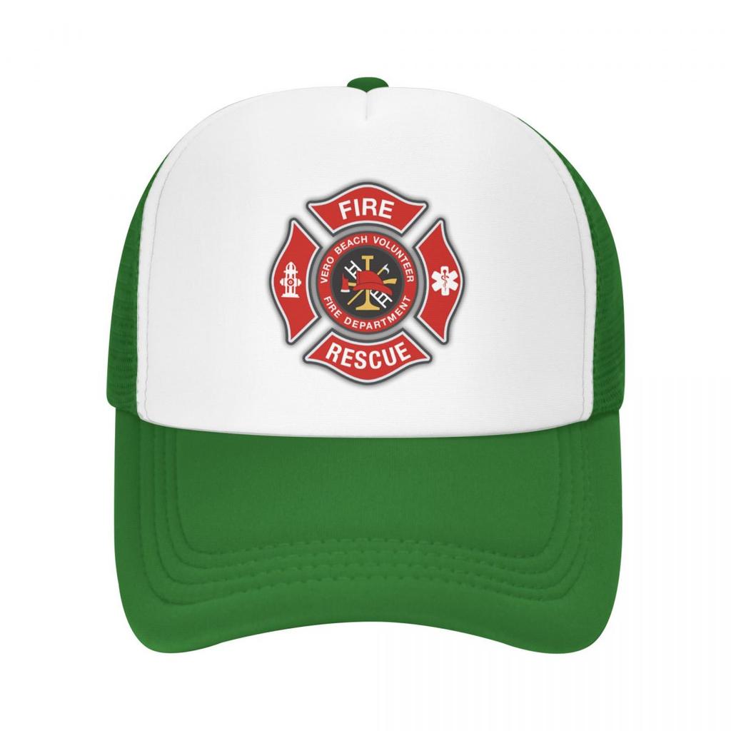 Modische Unisex-Feuerrettungs-Feuerwehrmann-Trucker-Mütze für Erwachsene, verstellbare Baseballkappe Unisex WoUnisex Outdoor-Snapback-Kappen