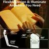 Mini Light Reading Clip Book Light With Timer Rechargeable Clip-on Bookmark Book Light Led Read Light Portable Bedside Desk Lamp