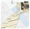 Maillard Style 8CM Retro Beige Coffee Champagne Tie - Korean Casual and Formal Fashion for Men