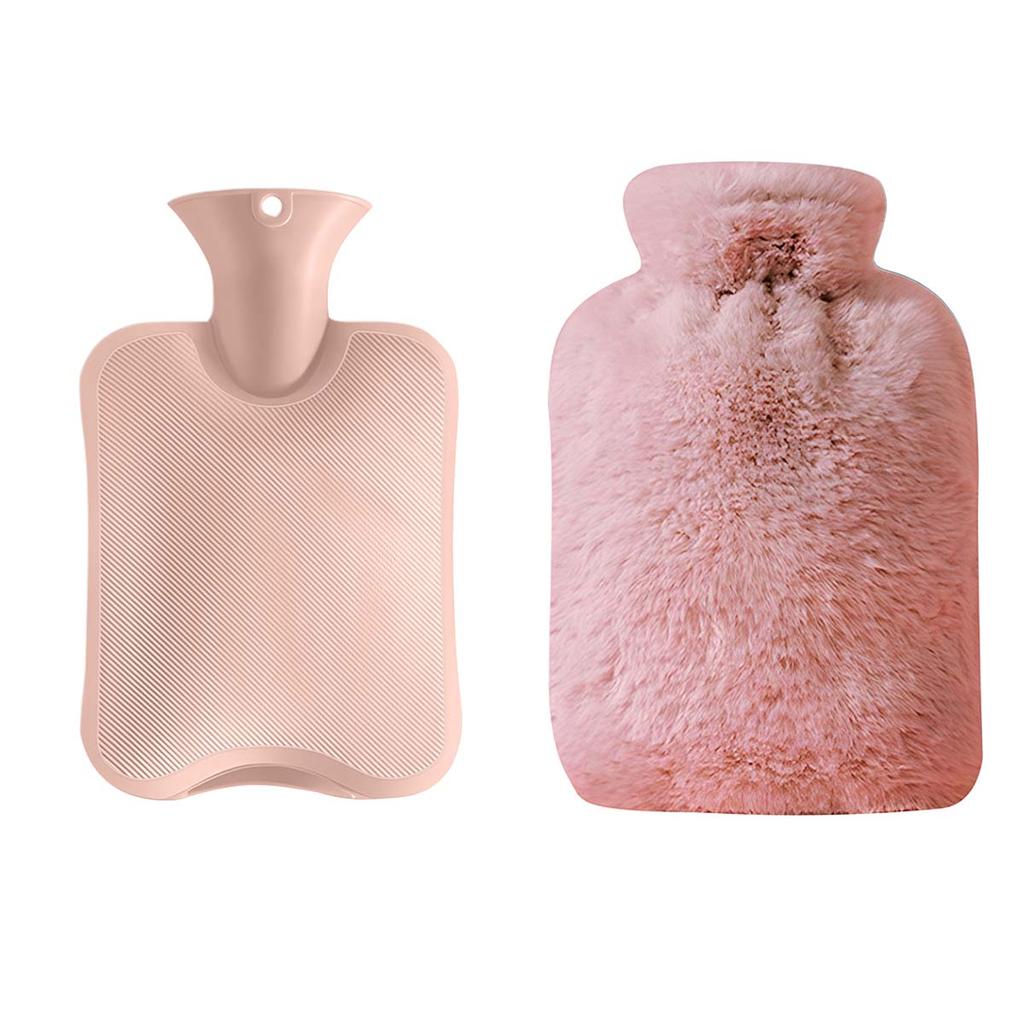 2000ml Hot Water Bottle Water-Filled Hot Water Bag Warm Belly Hand and Foot Warmer Women Menstrual Cramp Pain Relief