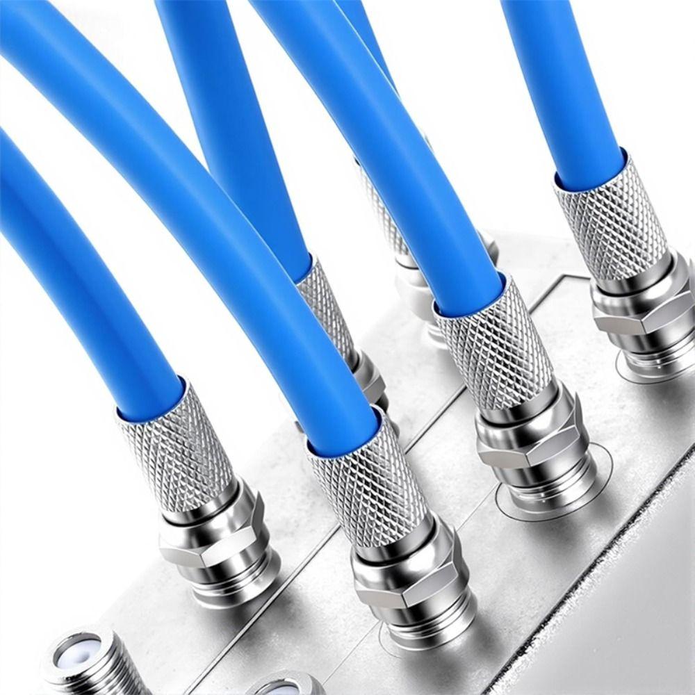 10Pcs 75 Ohm F Type Coaxial Adapter Coax Cable Quick Connector  for TV Satellite Antenna Coax Cable