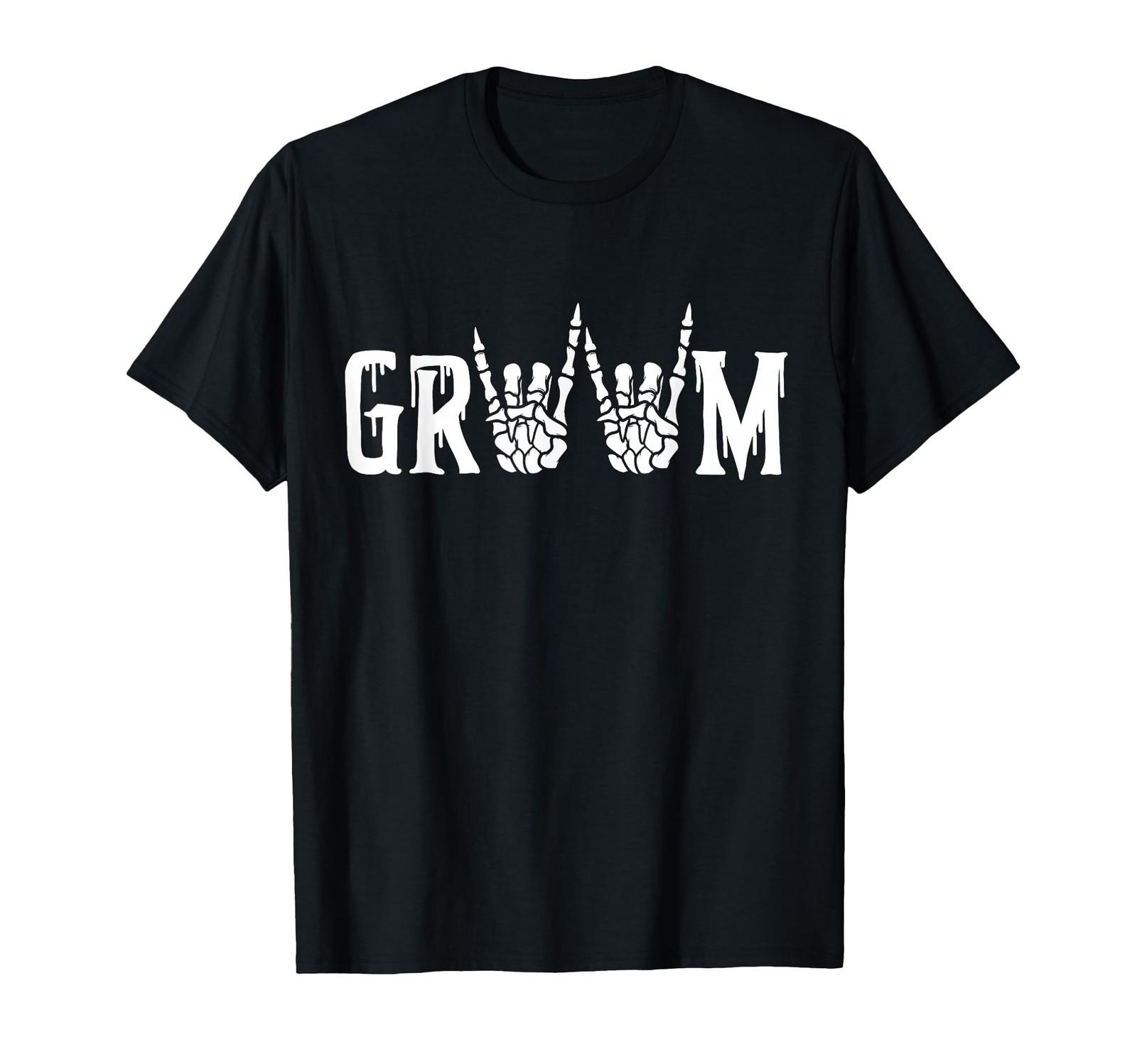 Gothic Skeleton Groom Wedding Just Married Spooky Halloween T-Shirt S разноцветный
