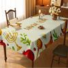Jewish New Year Rectangle Tablecloth for Table Decor Kitchen Dining Waterproof Reusable Table Cloth for Tables Dining Room