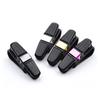 Portable Carbon Fiber Sun Visor Clip 180 Degree Rotational Car Sunglasses Holder with ABS Logo Popular Interior Kits