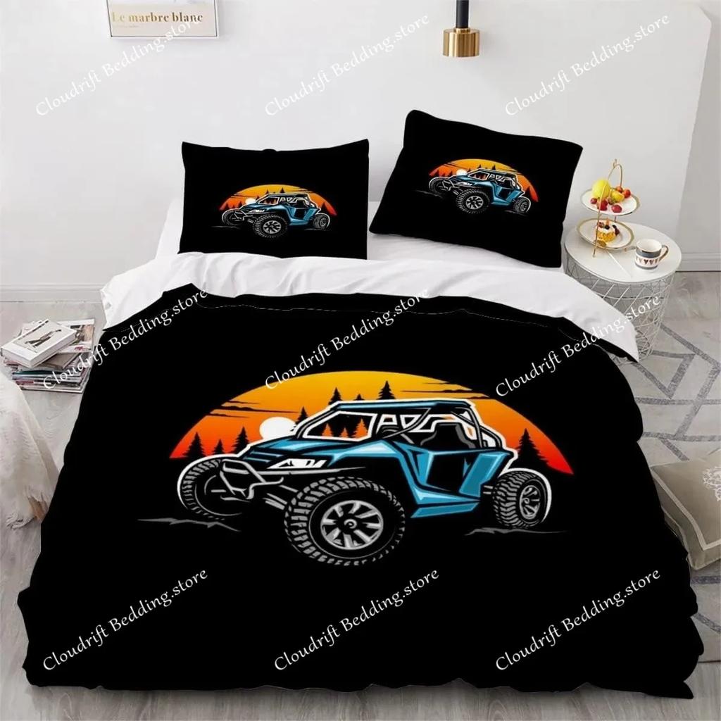 Cartoon Monster Trucks Duvet Cover Exquisite Digital Printing Bedding Set Comforter Bed Youth Home Decor Kids Girl Boys Gift026
