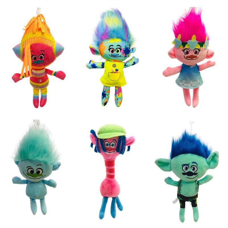 Dreamworks Movie Trolls World Tour Poppy Branch Barb Plush Doll Soft Toy Perfect For Kids
