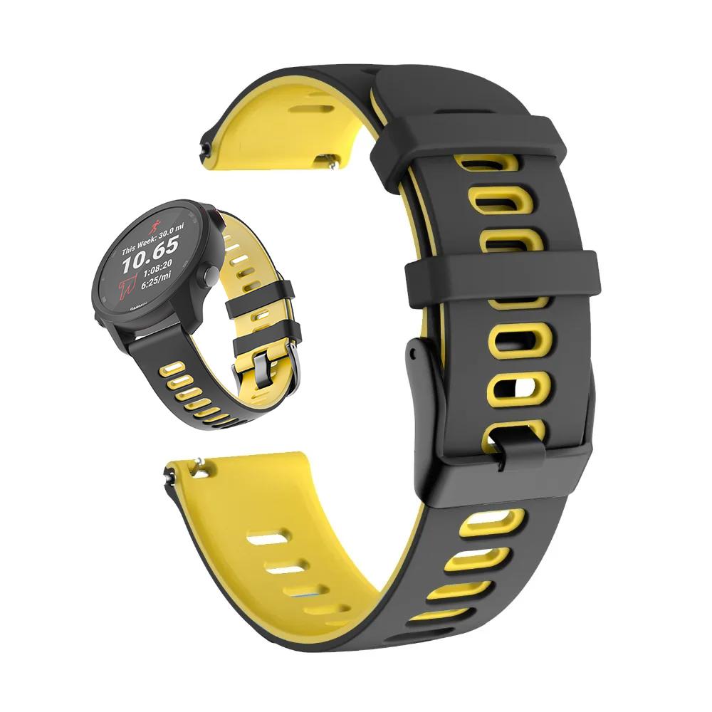 

Силиконовый ремешок 20 мм 22 мм для Garmin Forerunner 265/265S/Venu3 Спортивный сменный ремешок для HUAWEI Watch GT5 46 мм 5 Pro Браслеты 20mm Watch band