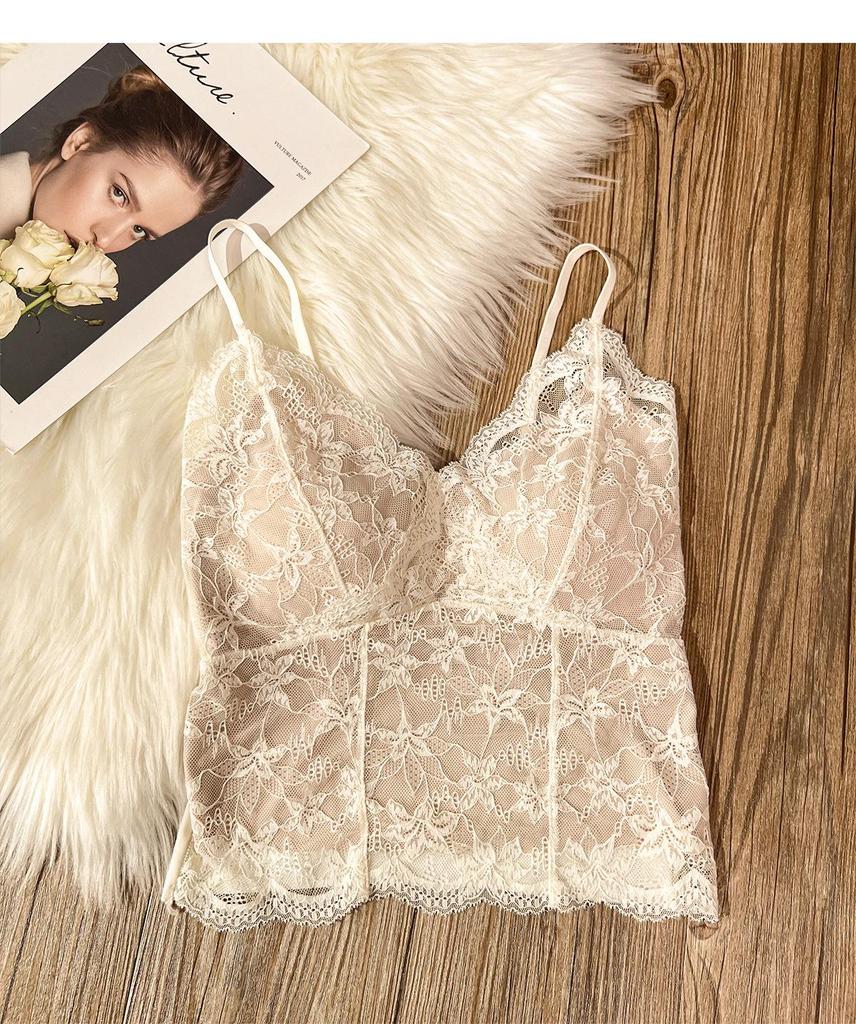 6099 Women's Lace Camisole Bra with Side Support - Spring/Summer Collection