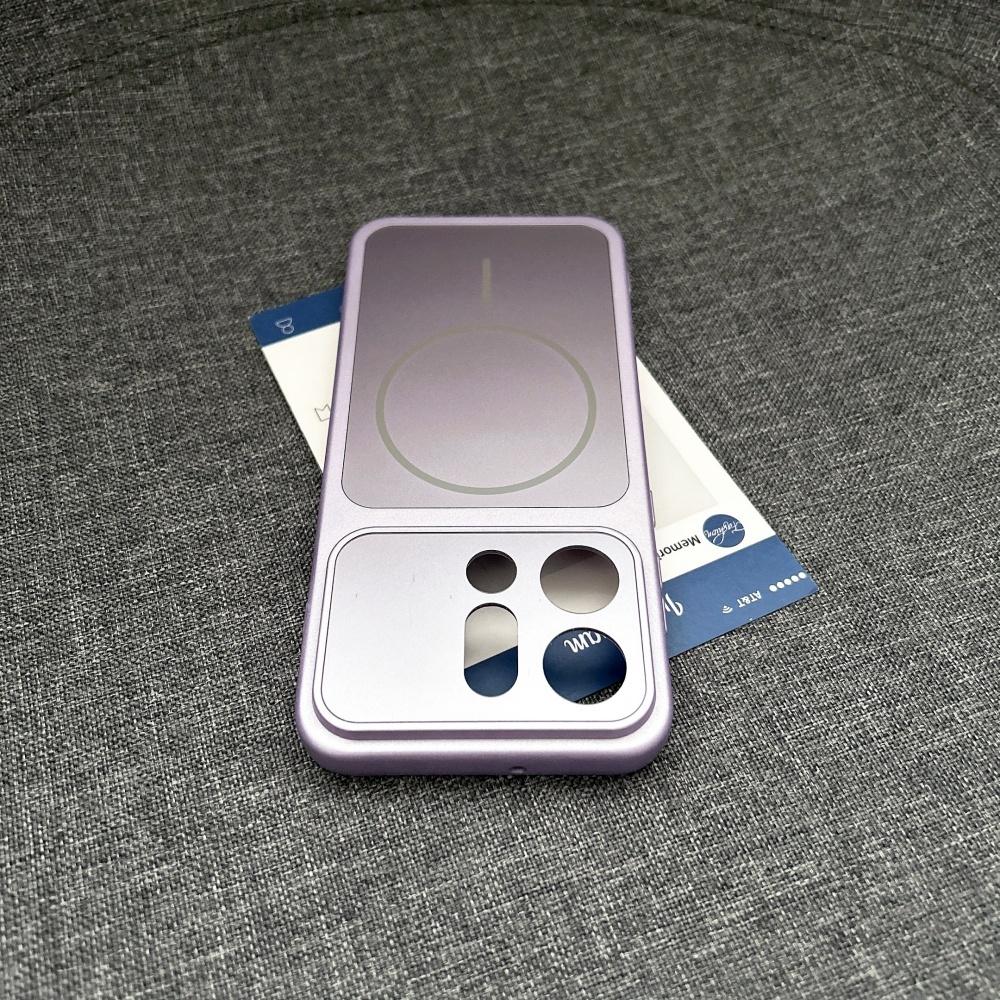 Nano Frosted Glass For Magsafe Magnetic Phone Case For OPPO Find X9 X9Pro Wireless Charge Shockproof Orange Armor Cover