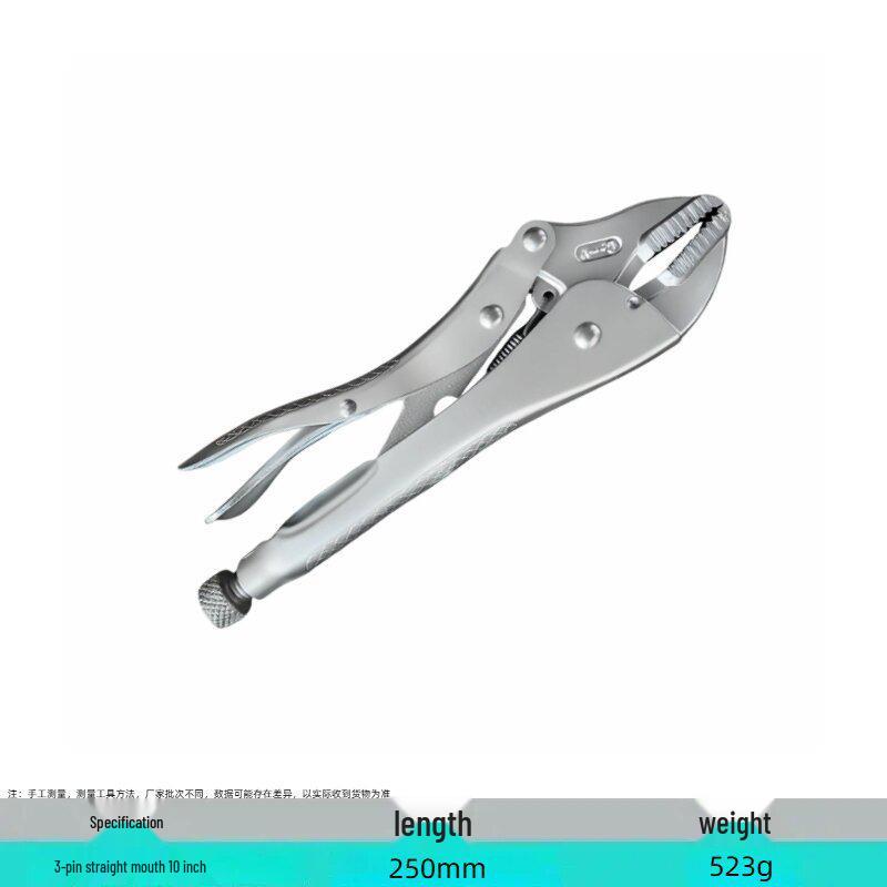 Industrial Grade Multifunctional High Leverage Round Nose Pressure Clamping Pliers for Labor-Saving Work.