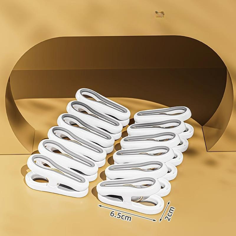12 Stück Wäscheklammern Kunststoff Wäscheaufhängeklammern Clips Haushalt Lebensmittelclip Socken Unterwäsche Ständer Halter