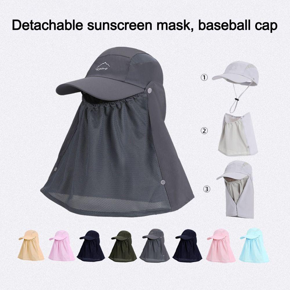 Protection Face Neck Fishing Sun Hat Breathable Fisherman Cap Portable Sunshade Hat  Summer