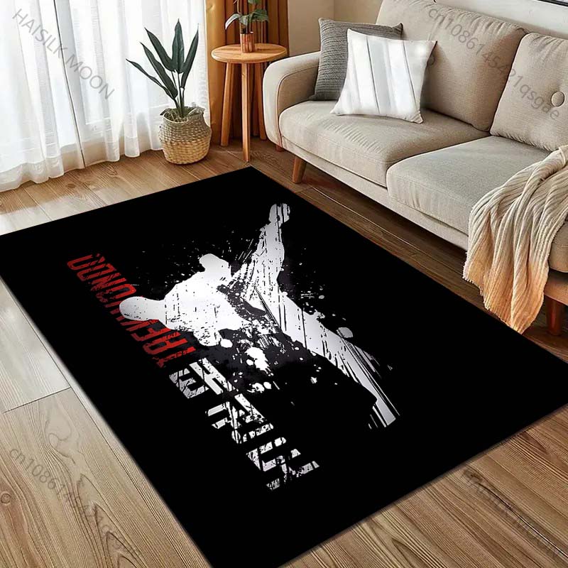 1PC Brazilian Jiu-Jitsu Print Carpet for Living Room Bedroom Sofa Doormat Home Decor Area Rug Non-slip Exercise Room Floor Mat