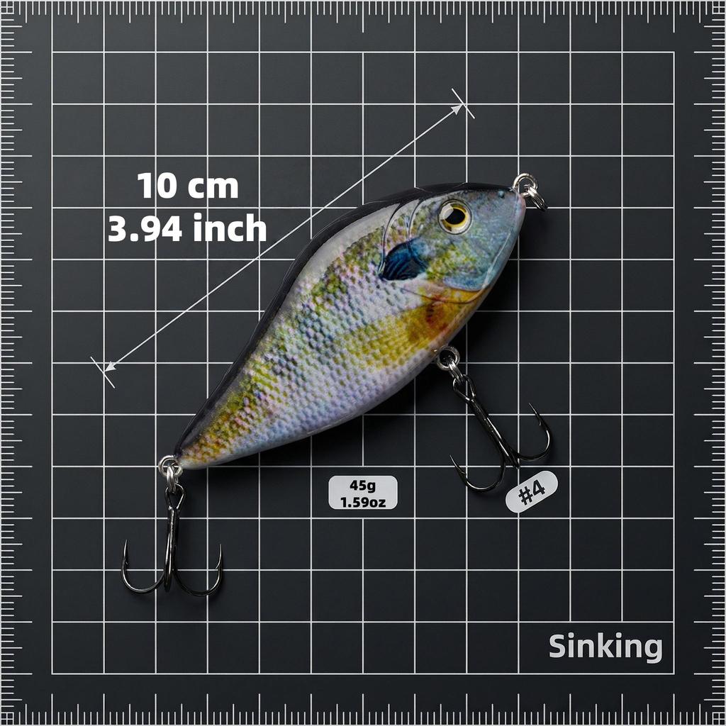10cm 45g Sinking Pike Jerkbait – The Ultimate Predator Lure,Suitable for Both Saltwater and Freshwater