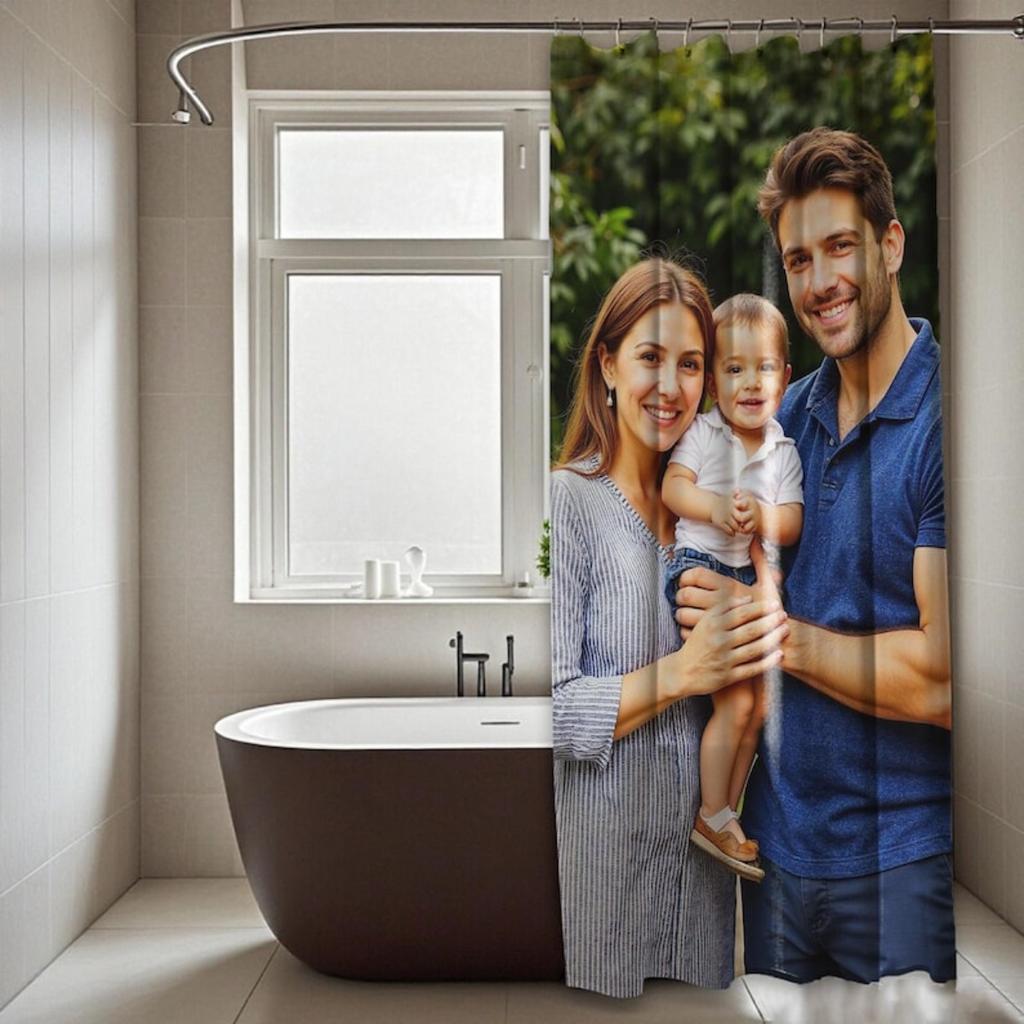 Op Maat Gemaakte Douchegordijn Waterdichte Stof Badkamer Gordijn Voor Badkamer Huis Decoratie
