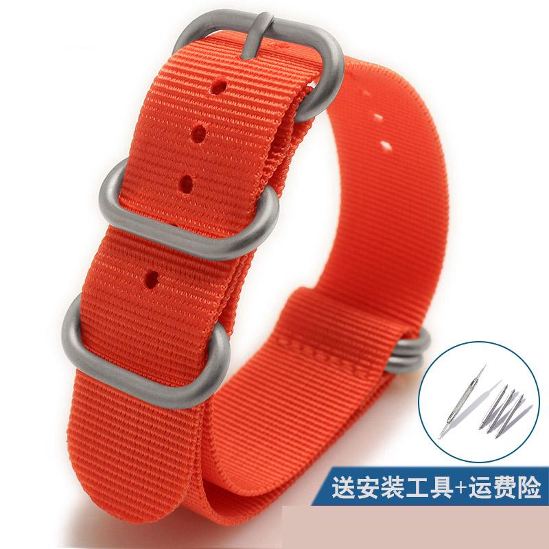 Nylon Watch Strap Bracelet Watch Strap 20 22 23 24 26mm Sport Fashion Bracelet Watch Accessories Manual Suture Simple Strap