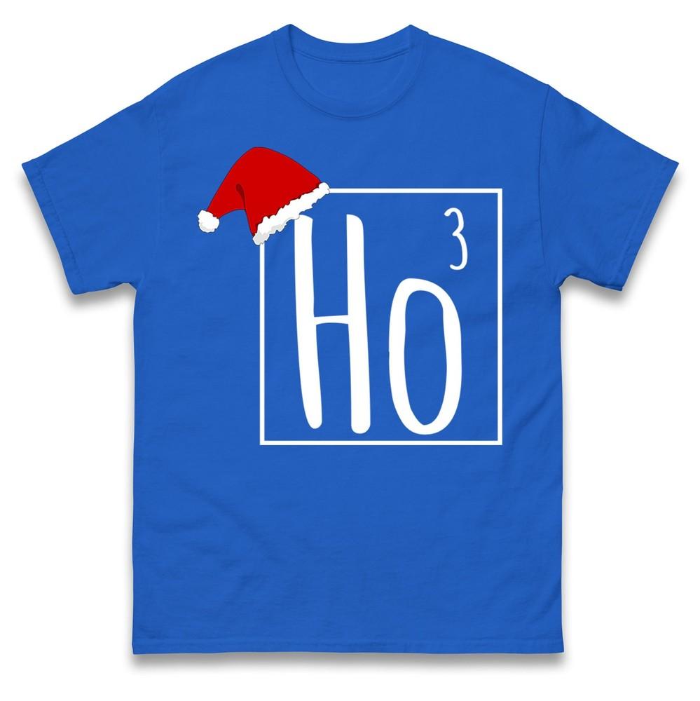 Ho Ho Ho Christmas T Shirt Christmas Festive Tee Top Santa Cap Ho Ho Ho Gift Tee
