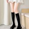 ANGEL SOCKS 1313 Pattern Half Socks See-through Summer Women's Stockings Thin Fashion Luxury Medium White Frill Socks Knee Socks