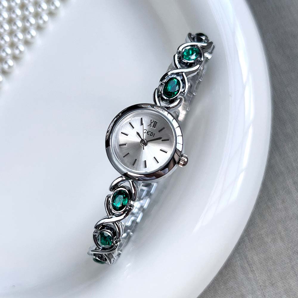 GEDI NEW Women's Quartz Watch Luxury Niche Design Bracelet Watch Exquisite Diamond-Studded Women's Watch Ladies Dress Gifts