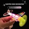 LED Airplane Ornament For Motorcycles Handbar Car Rotating Lights Decoration LED Rearview Mirro W6Y3