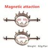 Stainless Steel Magnetic Nipple Clamps Clips Slave Female Breast Bondage Erotic Sex Toy For Women Couples Play Game