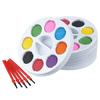 8 Colors Watercolor Paint Set Round With Water Brush Pen Watercolor Paint Palette Solid Portable Water Color Paints for Kids