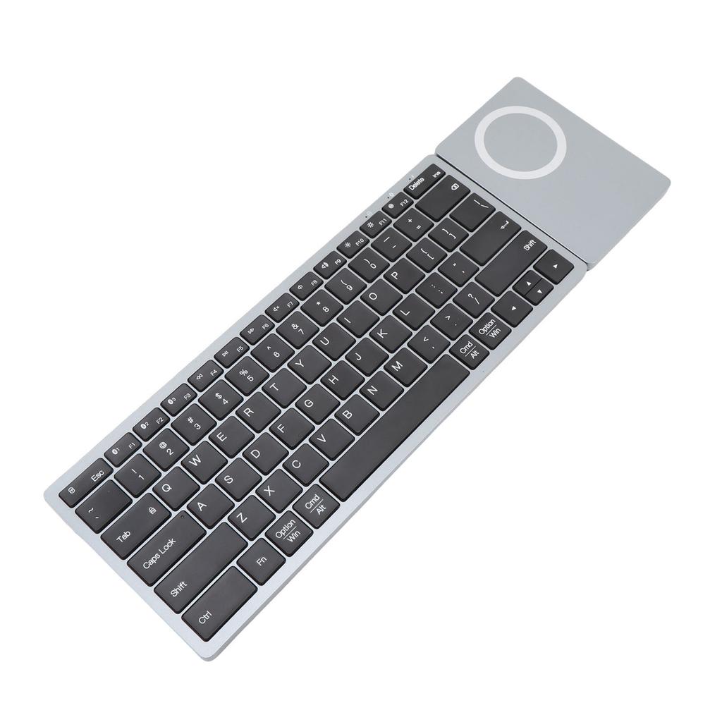 Multi Functional Wireless Keyboard, 5.0 and 2.4G Dual Mode, Magnetic Mobile Phone , 10m Stable , 360 degrees Stand fo