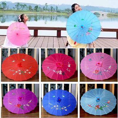 Chinese Antique Style Oiled Paper Umbrella 10 Colors Costumes Photography Umbrella Decorative Umbrella Dance Performance