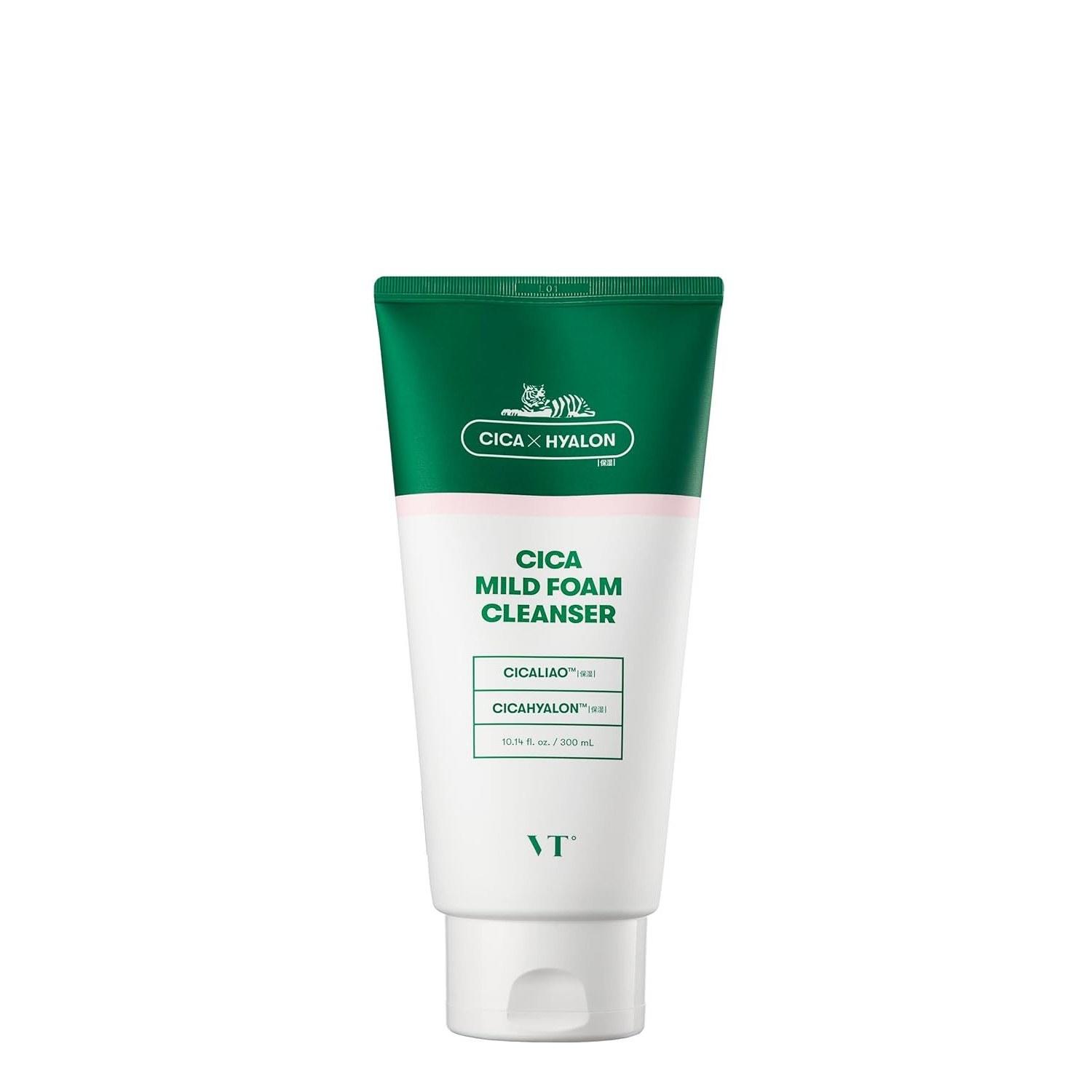 

VTCOSMETICS Cica Mild Foam Cleanser 6 types Large capacity 300ml Mochi texture Pore care Acne Sensitive skin Skincare roughness Facial wash Cleansing