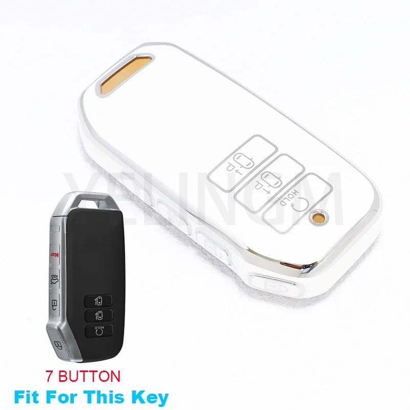 7 Button Key Tpu Car Key Case Cover For Kia 2022 Sportage 2023 Niro Hybrid 2021 Sorento MQ4 2022 EV6 GT-Line K8 V6 Smart Remote