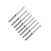 10pcs/box Dental Diamond Burs Drill Dental Polishing Smoothing Whitening Product For High Speed Handpiece Dentist Burs EX-18F