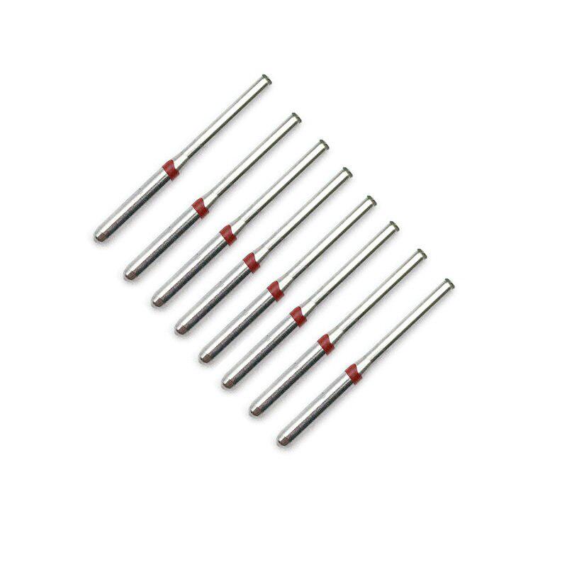 10pcs/box Dental Diamond Burs Drill Dental Polishing Smoothing Whitening Product For High Speed Handpiece Dentist Burs EX-18F