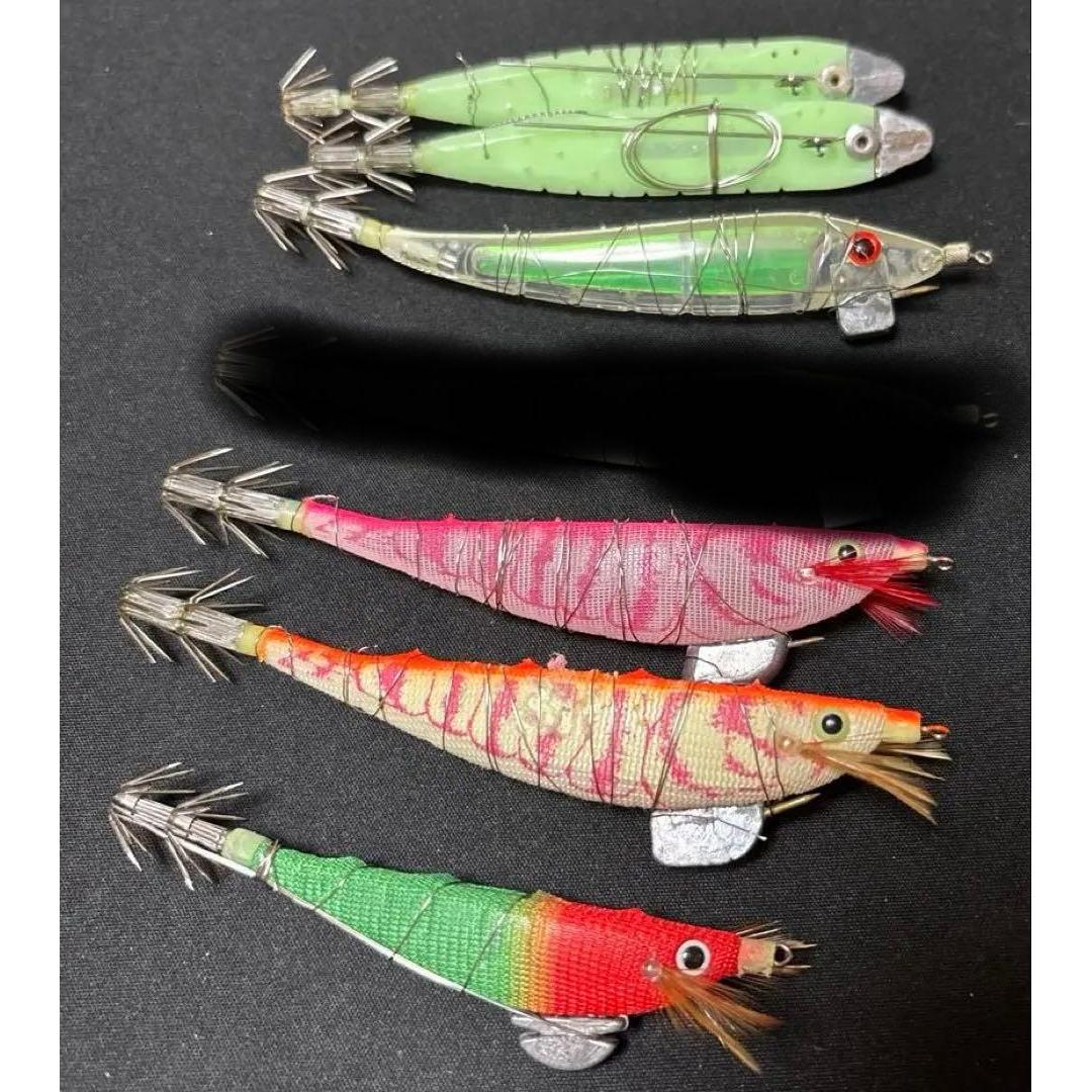 Used Set of 6 bait wraps for squid fishing