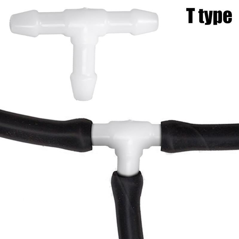 10-30x Car Wiper Spray Pipe Joint T Y I Type Windshield Washer Pipe Nozzle Wiper Cleaning Water Hose Tube Joint Car Accessories