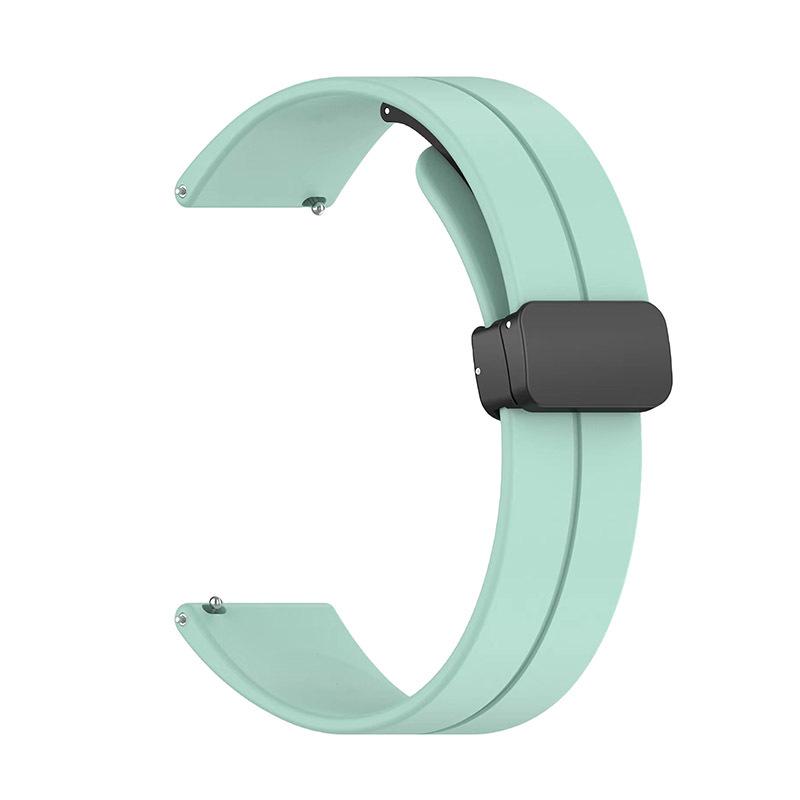 20mm/12mm Universal Folding Magnetic Silicone Watch Strap Replacement