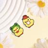 Top Hat Toast Duck Cartoon Metal Pin: Cute, Childlike, Fun Accessory