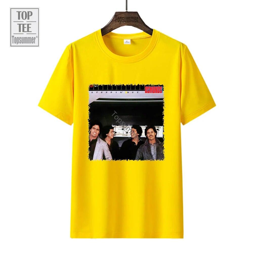 Steppin' Out Album Tričko The Osmonds Tour Tričko Dámské Streetwear Móda Tričko nadměrné velikosti Unisex černé topy